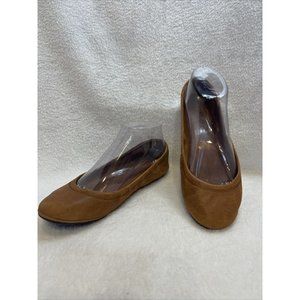 Lucky Brand ballet flats, dark tan/light Brown, size 6M‎ EUC